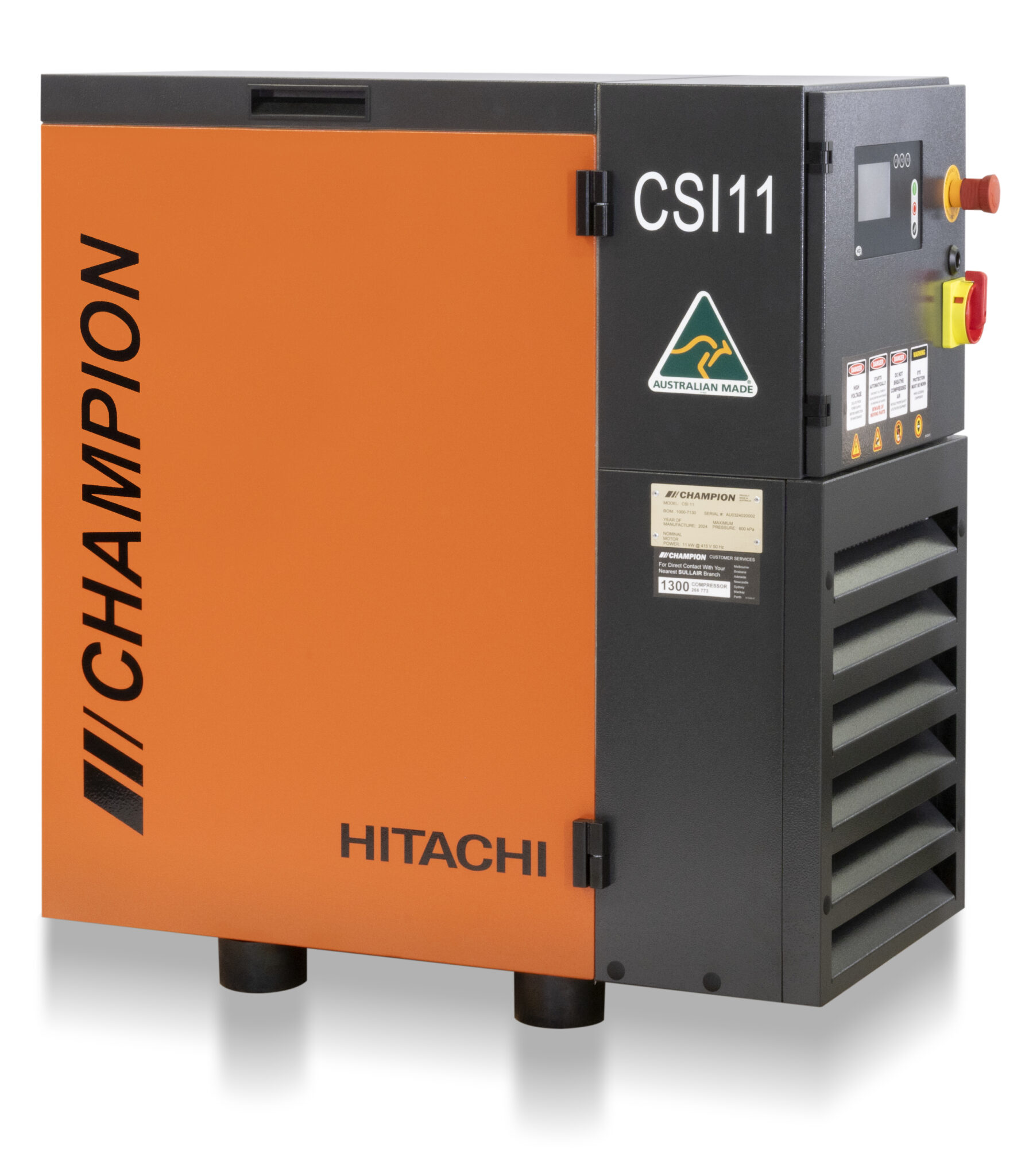 CSI 11 Oil Injected Screw Compressor - Hitachi Global Air Power