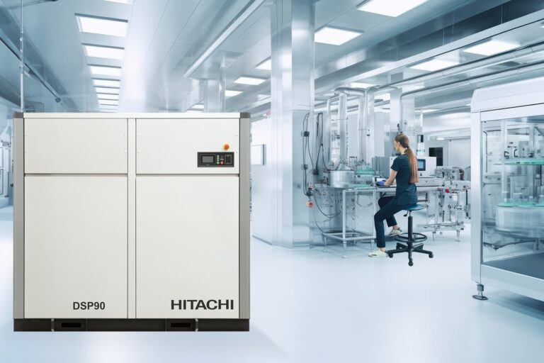 Oil free compressor in a laboratory Oil free compressor in a laboratory